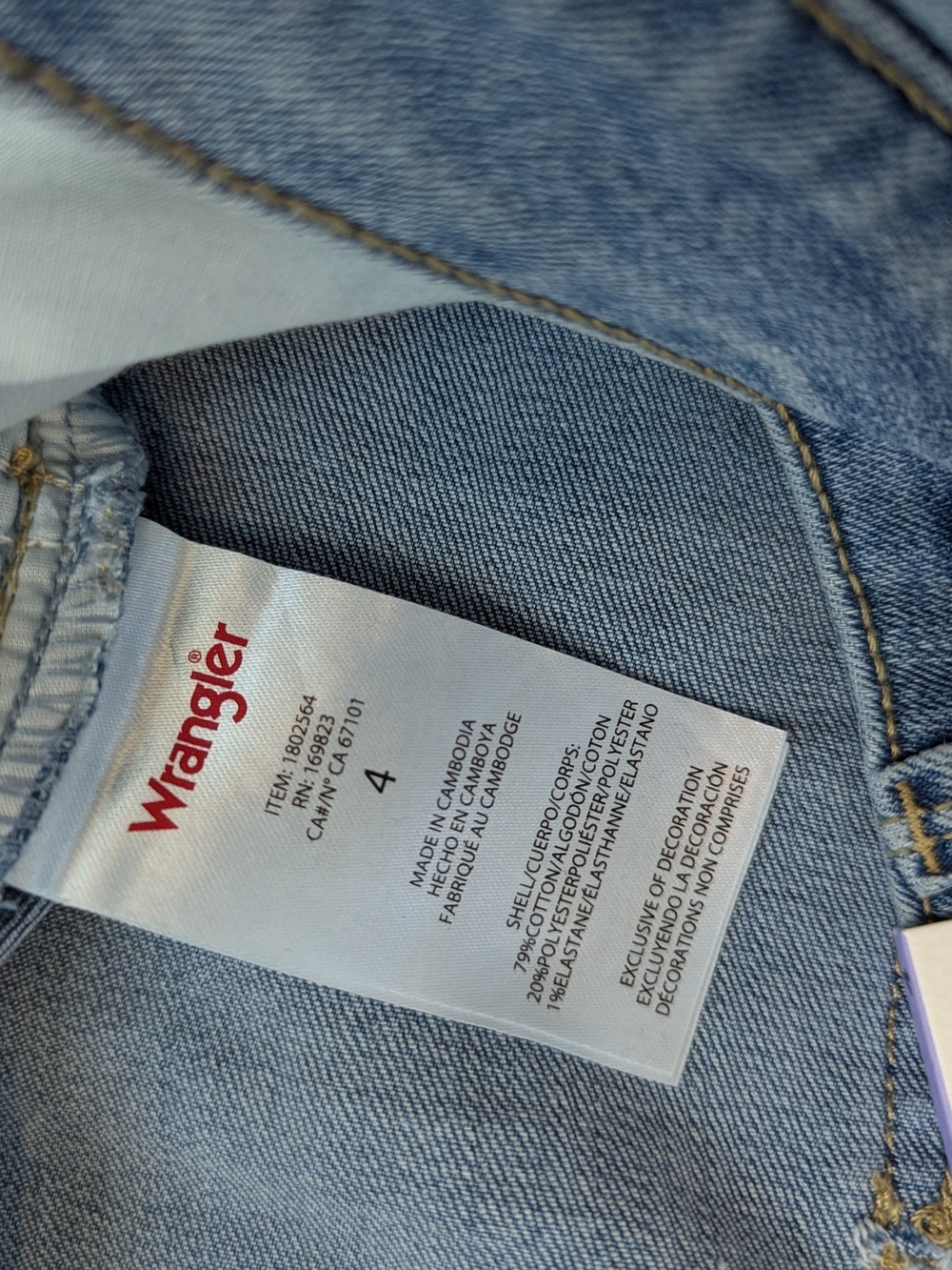 NWT Wrangler High Rise Boot Cut Jeans Size 4 Or 27 Medium Wash Stretch - Picture 10 of 13